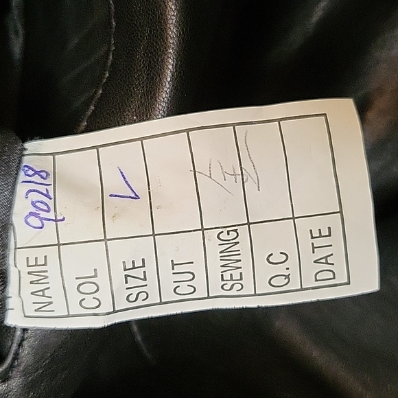 ROSLEEN Mid Length Soft Leather Jacket Belted Buttons - Picture 15 of 15